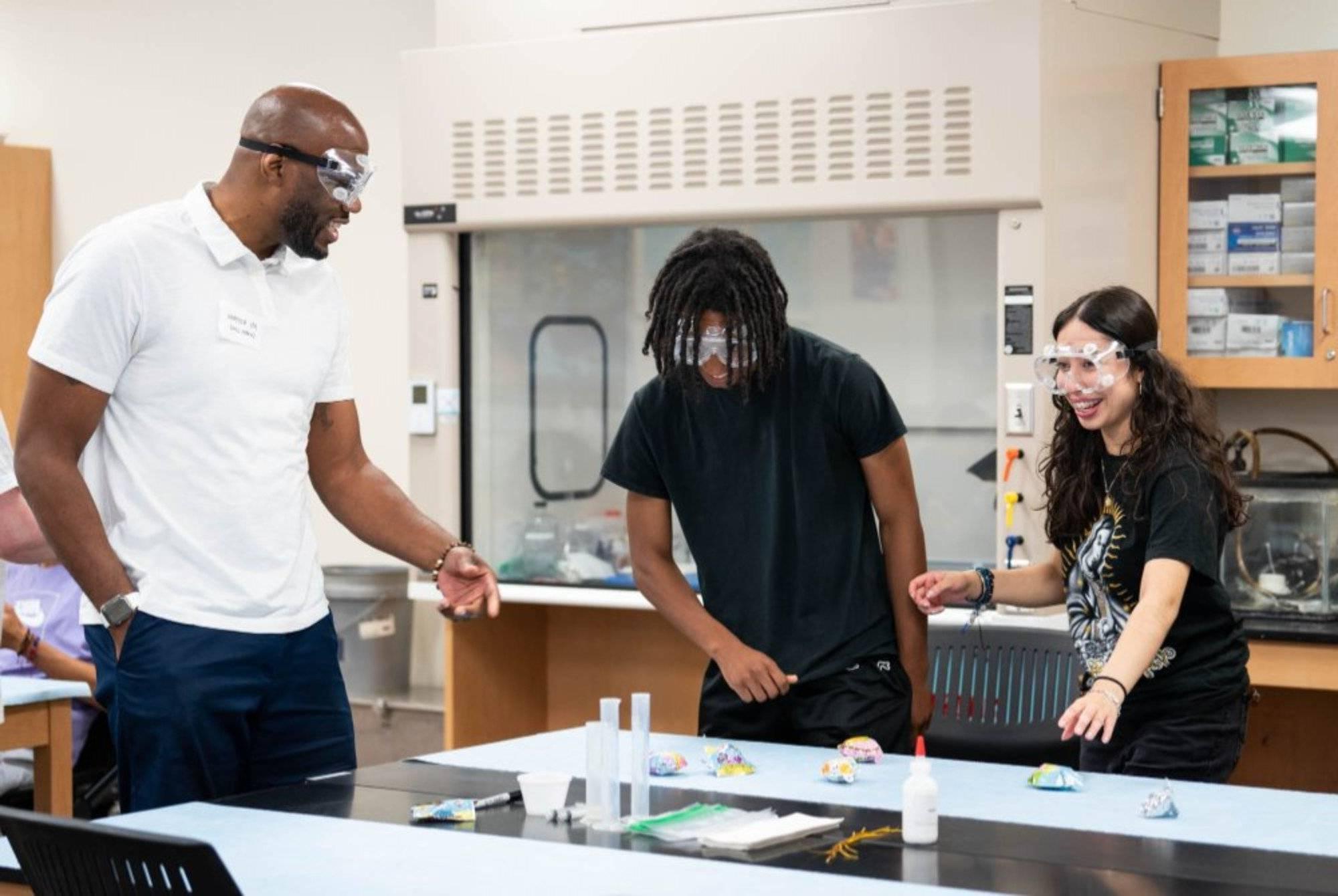 REP4 students in a GVSU lab